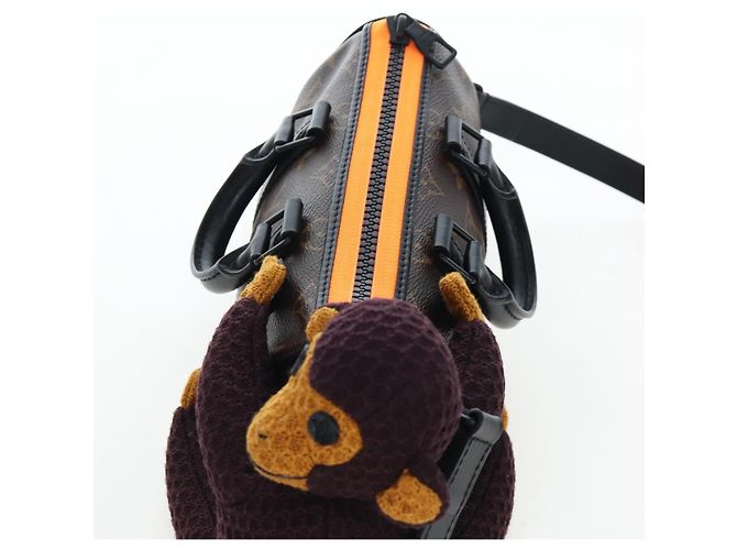 LOUIS VUITTON Monkey Puppet KeepallXS Boston Bag M80118 LV Auth 203309SM Monogramma - vista 6