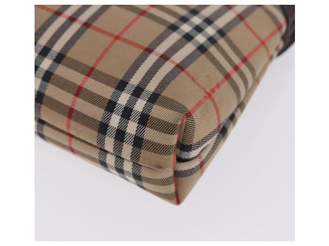 Burberrys Nova Check Pouch Canvas Beige Auth 200446A - Ansicht 16
