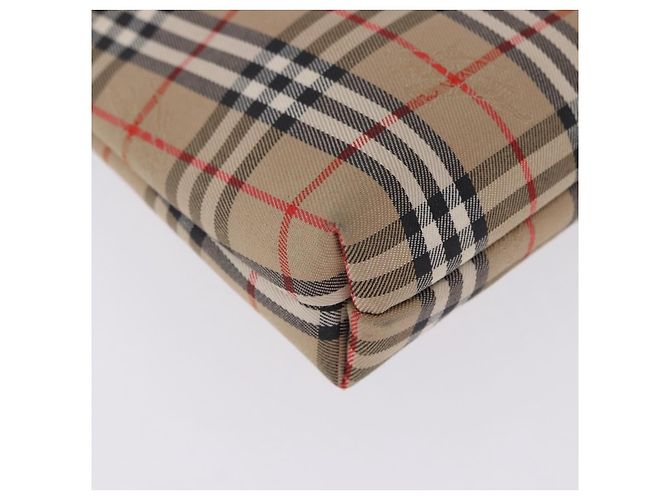Burberrys Nova Check Pouch Canvas Beige Auth 200446A - Ansicht 7