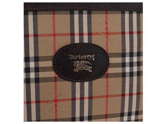 Burberrys Nova Check Pouch Canvas Beige Auth 200446A - Ansicht 9