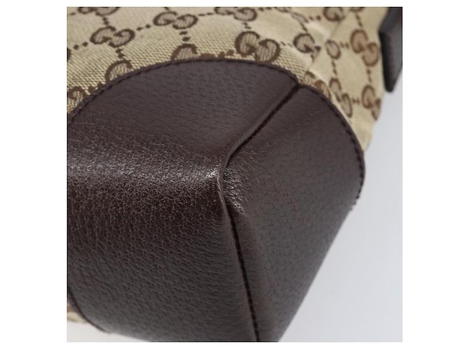Borsa a tracolla GUCCI GG Canvas Brown Silver 114273 Auth 200588 Marrone Argento - vista 15