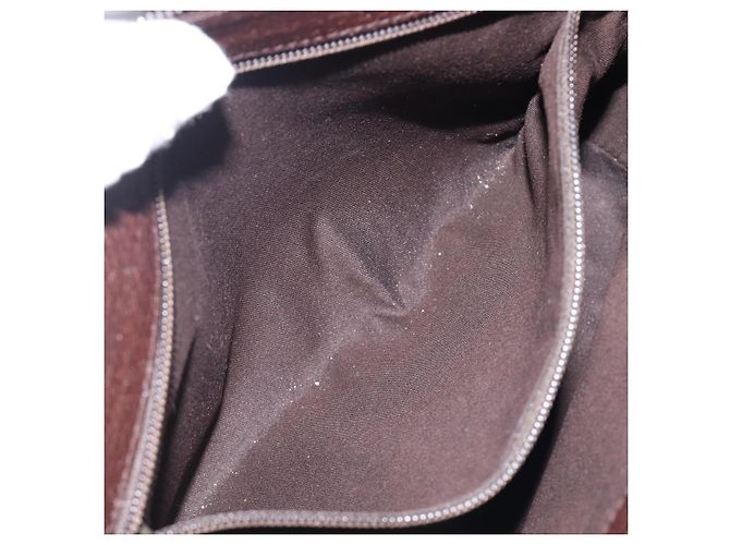 Borsa a tracolla GUCCI GG Canvas Brown Silver 114273 Auth 200588 Marrone Argento - vista 22