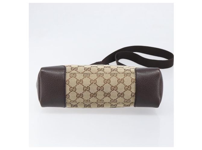 Borsa a tracolla GUCCI GG Canvas Brown Silver 114273 Auth 200588 Marrone Argento - vista 5