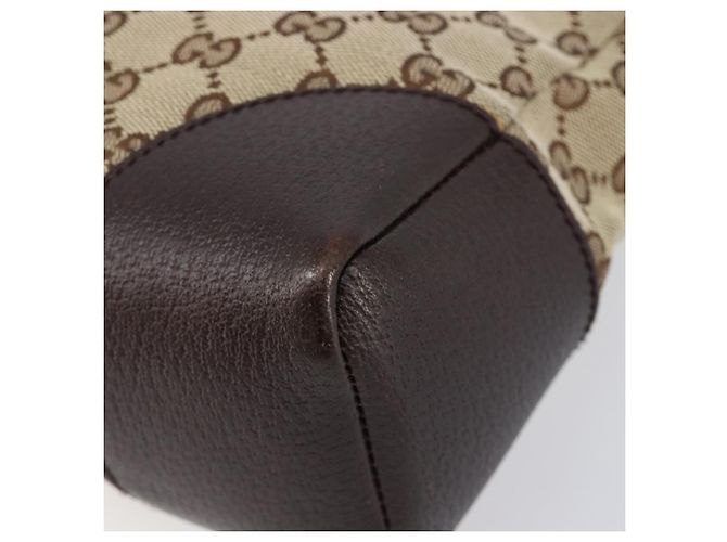 Borsa a tracolla GUCCI GG Canvas Brown Silver 114273 Auth 200588 Marrone Argento - vista 9