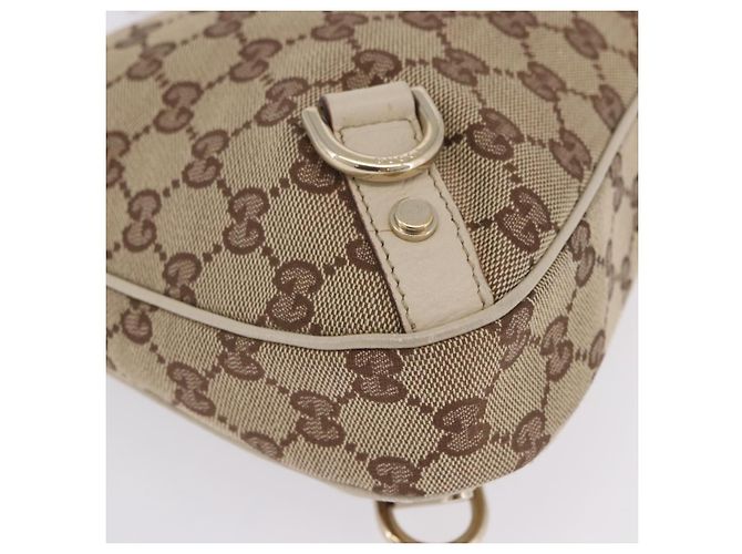 Borsa a tracolla GUCCI GG Canvas Beige Gold 130738 Auth am12619V D'oro - vista 15