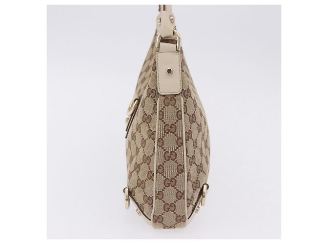Borsa a tracolla GUCCI GG Canvas Beige Gold 130738 Auth am12619V D'oro - vista 3