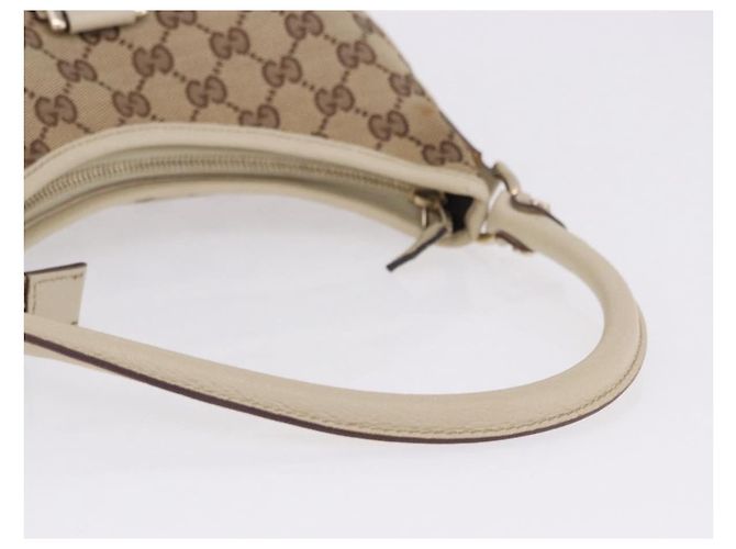 Borsa a tracolla GUCCI GG Canvas Beige Gold 130738 Auth am12619V D'oro - vista 7