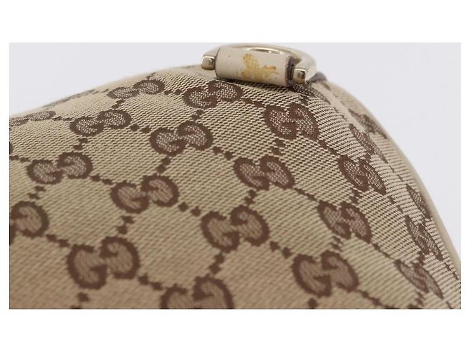 Borsa a tracolla GUCCI GG Canvas Beige Gold 130738 Auth am12619V D'oro - vista 8