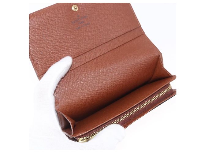 LOUIS VUITTON Porte Monnaie Billets Tresor Wallet M61730 LV Auth am12591V Monogramma - vista 10