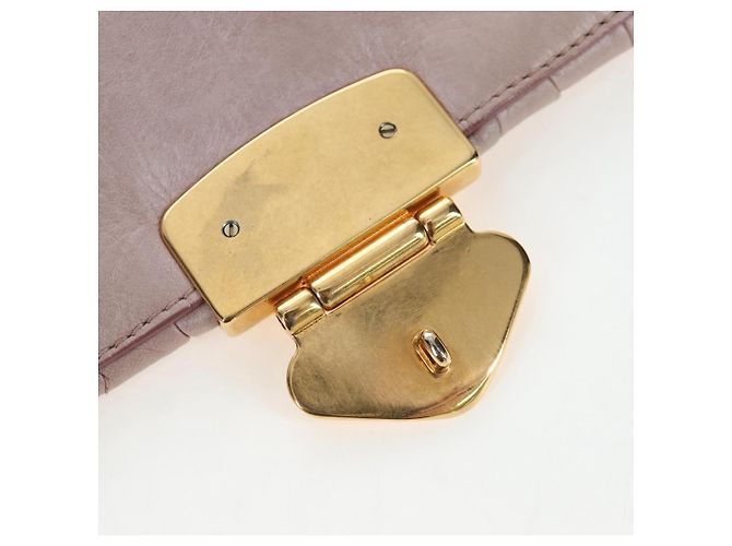 Borsa a mano Miu Miu Matelassé in pelle 2way Rosa Oro Auth 200292V D'oro - vista 27