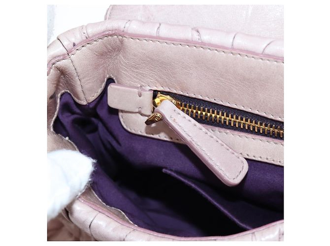 Borsa a mano Miu Miu Matelassé in pelle 2way Rosa Oro Auth 200292V D'oro - vista 32