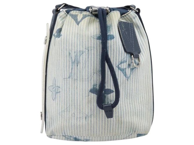 LOUIS VUITTON Monogram Watercolor Sac Malang Messenger Navy M57830 Auth ka6157A Marineblau Monogramm - Ansicht 13