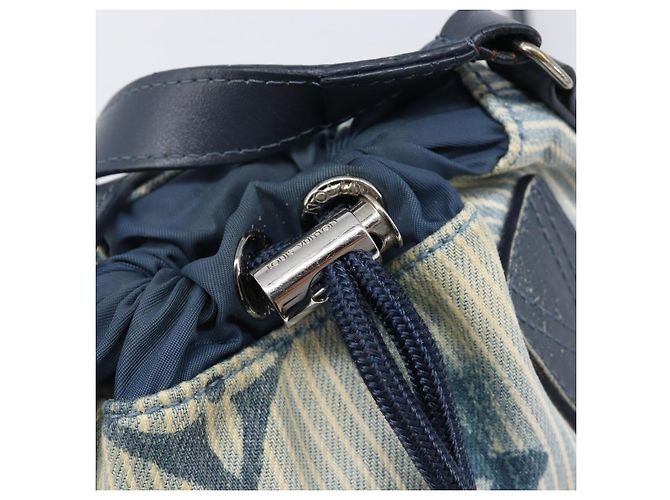 LOUIS VUITTON Monogram Watercolor Sac Malang Messenger Navy M57830 Auth ka6157A Marineblau Monogramm - Ansicht 18