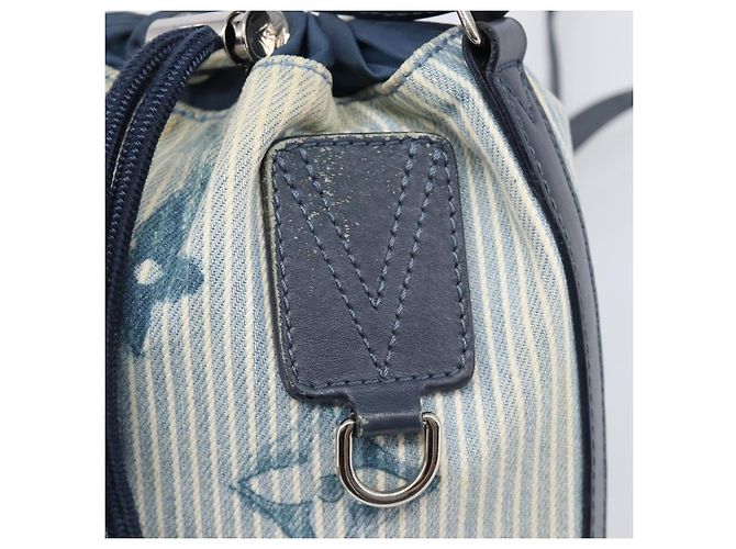 LOUIS VUITTON Monogram Watercolor Sac Malang Messenger Navy M57830 Auth ka6157A Marineblau Monogramm - Ansicht 20