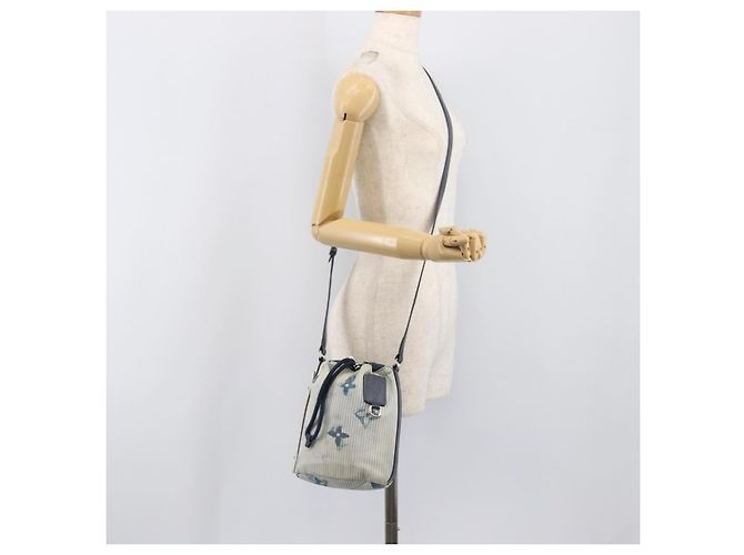 LOUIS VUITTON Monogram Watercolor Sac Malang Messenger Navy M57830 Auth ka6157A Marineblau Monogramm - Ansicht 26