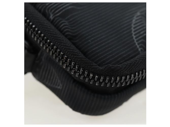 LOUIS VUITTON 3D monogram Double Phone Pouch Black M80141 LV Auth 200705M Schwarz - Ansicht 17