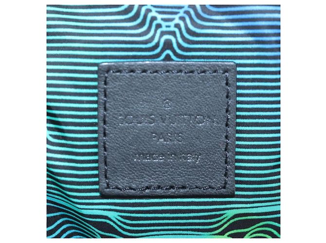 LOUIS VUITTON 3D monogram Double Phone Pouch Black M80141 LV Auth 200705M Schwarz - Ansicht 25