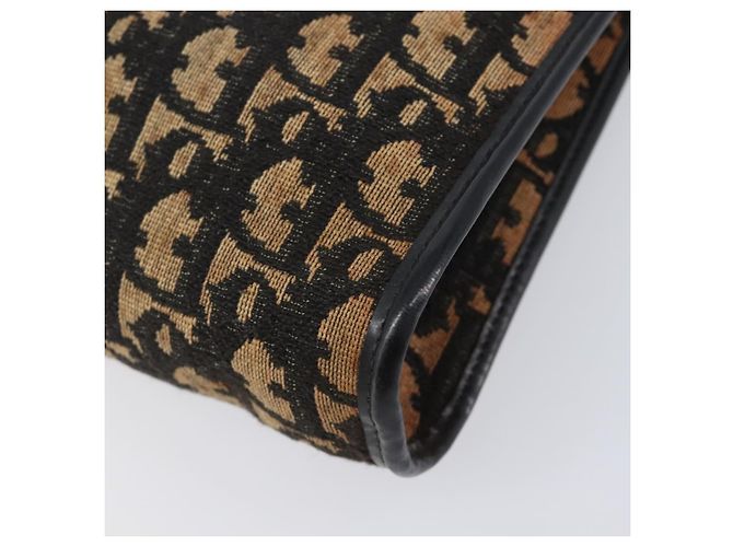 Borsa a tracolla Christian Dior Trotter Canvas Navy Gold Auth 203401 D'oro Blu navy - vista 17