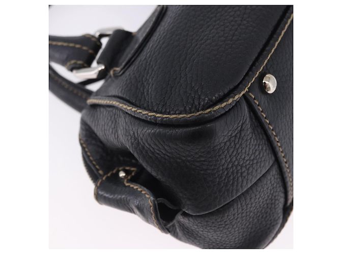 Borsa a Mano CHANEL Pelle Caviar Nero Argento CC Auth 203129V - vista 15