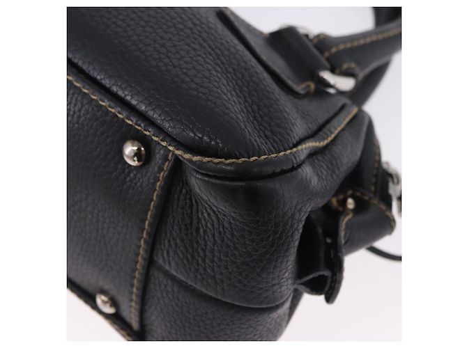 Borsa a Mano CHANEL Pelle Caviar Nero Argento CC Auth 203129V - vista 16