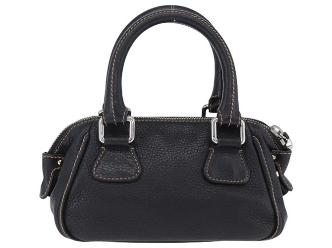 Borsa a Mano CHANEL Pelle Caviar Nero Argento CC Auth 203129V - vista 2