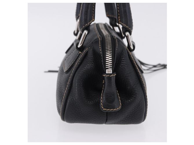 Borsa a Mano CHANEL Pelle Caviar Nero Argento CC Auth 203129V - vista 3