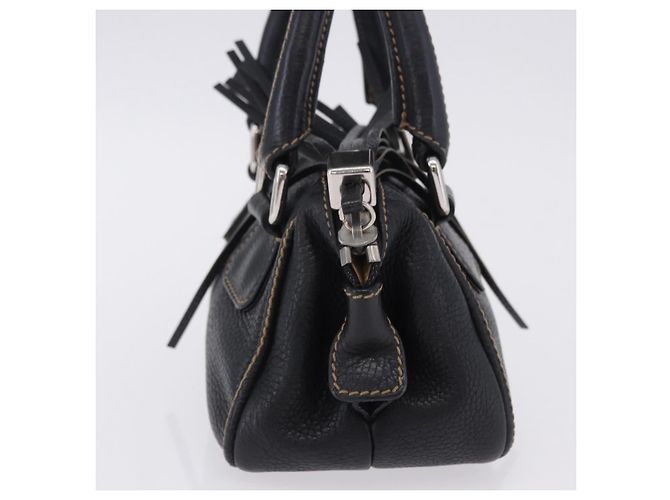 Borsa a Mano CHANEL Pelle Caviar Nero Argento CC Auth 203129V - vista 4