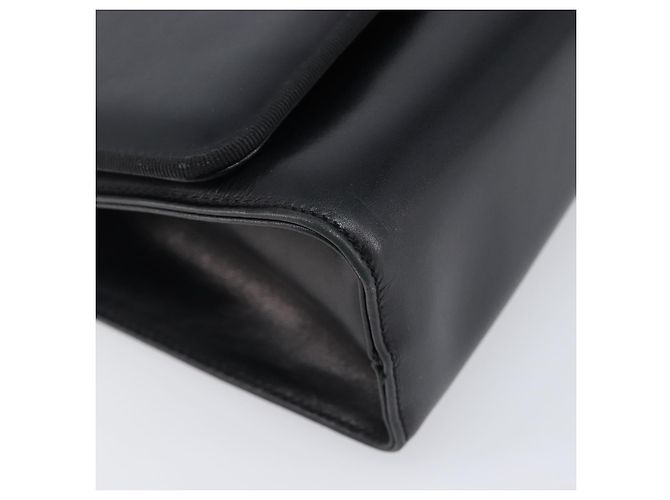 Borsa a tracolla Salvatore Ferragamo in pelle nera e oro Auth 202612 Nero - vista 14