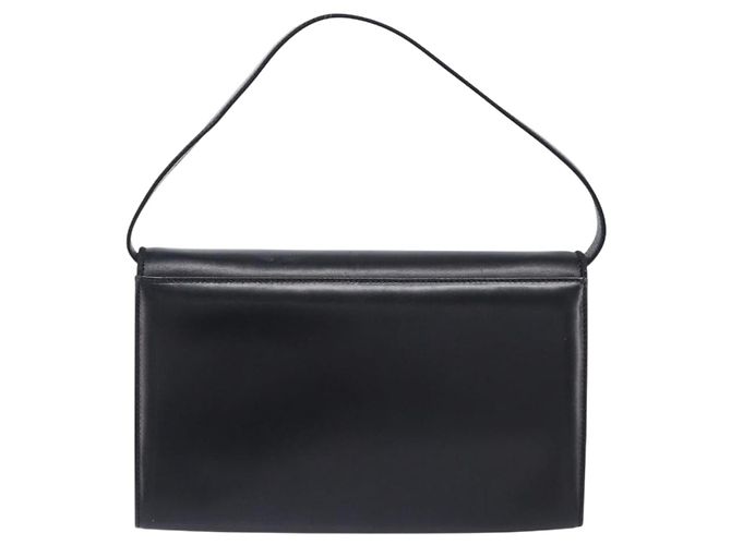 Borsa a tracolla Salvatore Ferragamo in pelle nera e oro Auth 202612 Nero - vista 2
