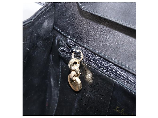 Borsa a tracolla Salvatore Ferragamo in pelle nera e oro Auth 202612 Nero - vista 20