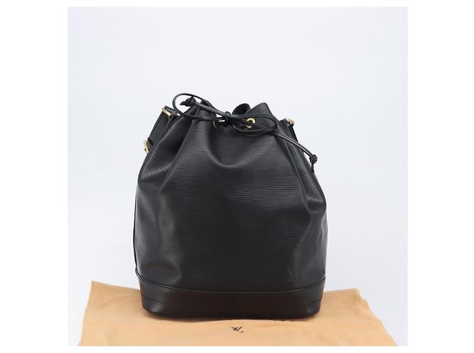 LOUIS VUITTON Borsa a tracolla Epi Noe Nera M44002 LV Auth 200376V Nero - vista 12