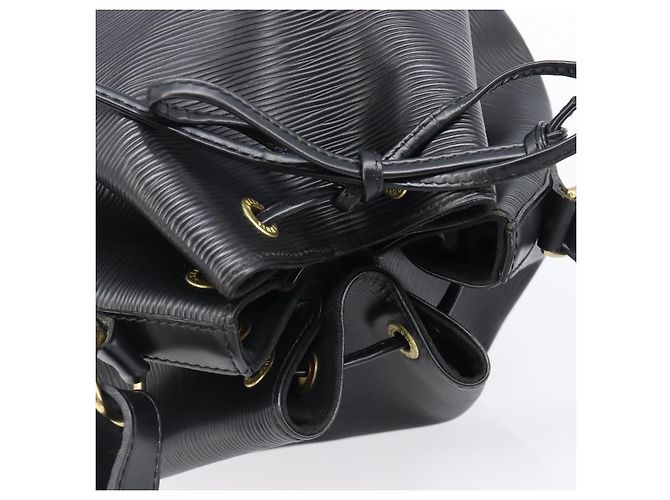 LOUIS VUITTON Borsa a tracolla Epi Noe Nera M44002 LV Auth 200376V Nero - vista 6