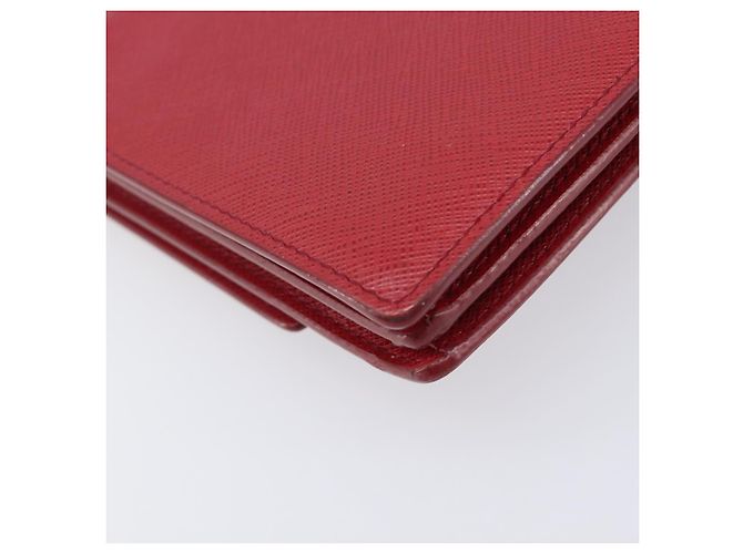 Borsa a tracolla PRADA Saffiano Red Gold Tone Auth ka6160 Rosso - vista 17