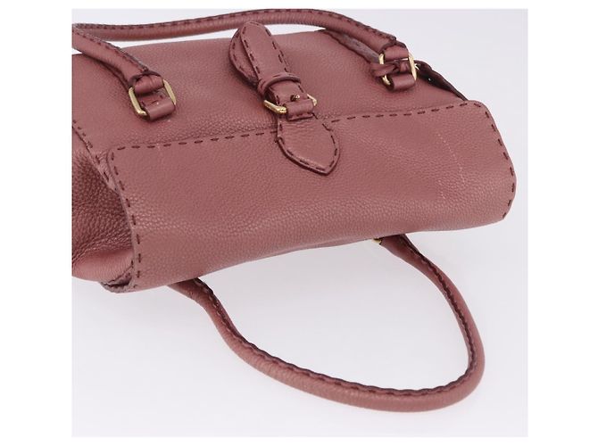 FENDI Celeria Shopper Leder Rosa Gold Auth 203204 Pink Golden - Ansicht 14