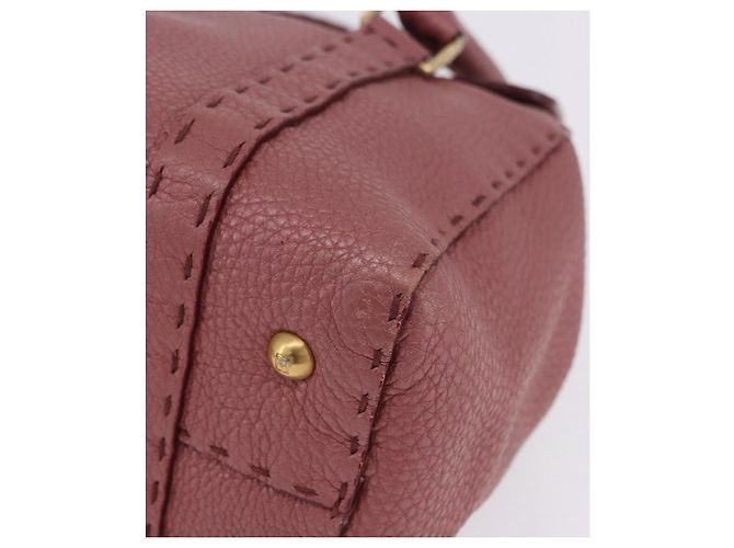 FENDI Celeria Shopper Leder Rosa Gold Auth 203204 Pink Golden - Ansicht 18