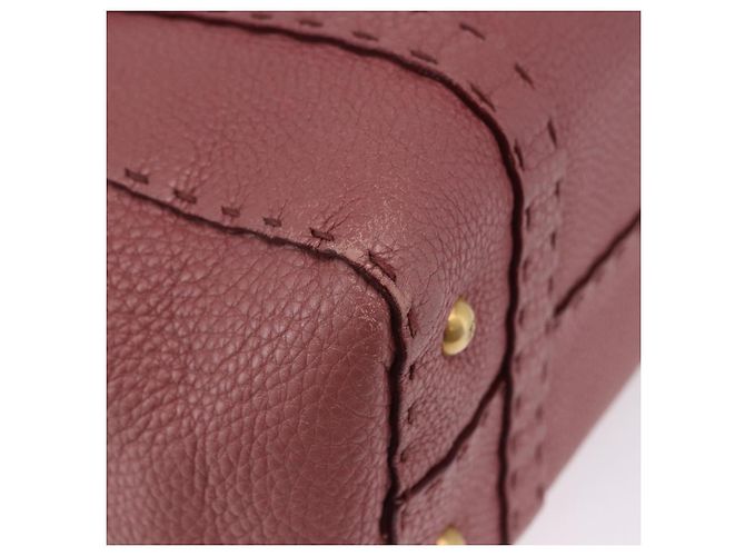 FENDI Celeria Shopper Leder Rosa Gold Auth 203204 Pink Golden - Ansicht 19