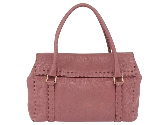FENDI Celeria Shopper Leder Rosa Gold Auth 203204 Pink Golden - Ansicht 2