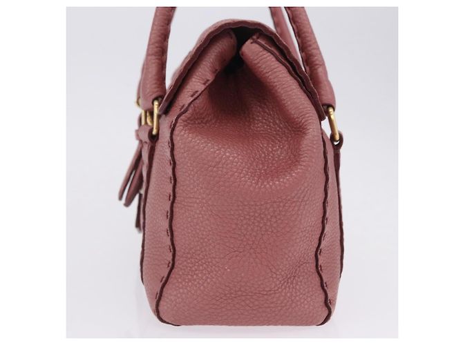 FENDI Celeria Shopper Leder Rosa Gold Auth 203204 Pink Golden - Ansicht 4