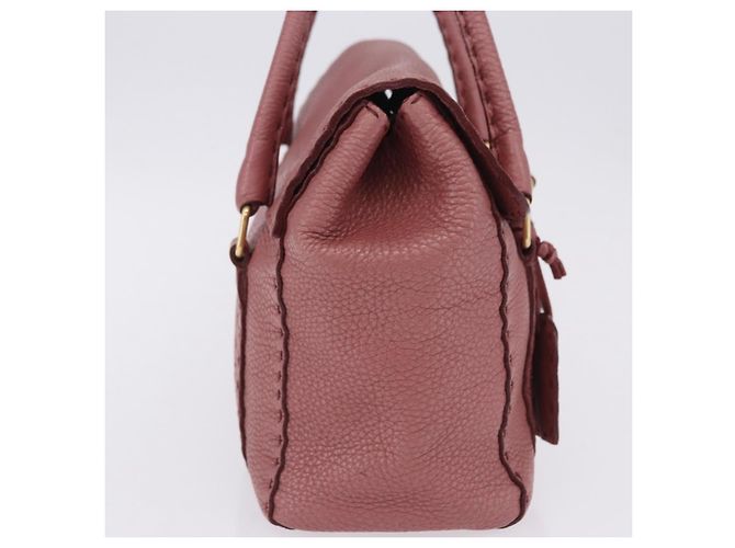 FENDI Celeria Shopper Leder Rosa Gold Auth 203204 Pink Golden - Ansicht 5