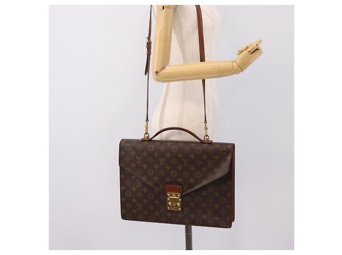 LOUIS VUITTON Monogram Porte Documents Bandouliere Bag M53338 LV Auth ka6120 Monogramma - vista 26