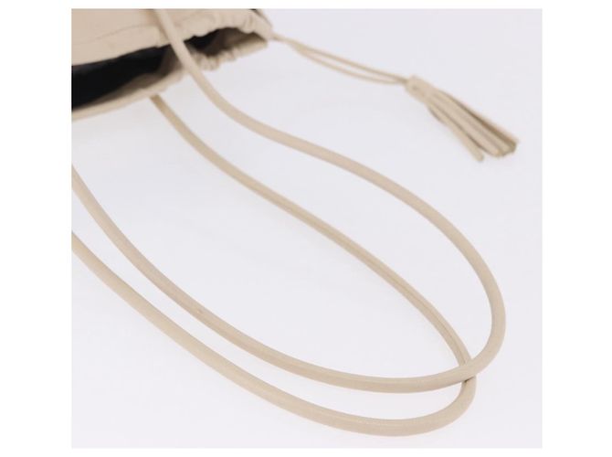 Borsa a tracolla GUCCI in pelle Cream 001 4403 Auth 201255 Crudo - vista 10