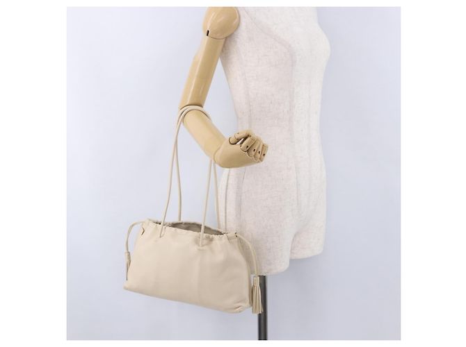 Borsa a tracolla GUCCI in pelle Cream 001 4403 Auth 201255 Crudo - vista 27