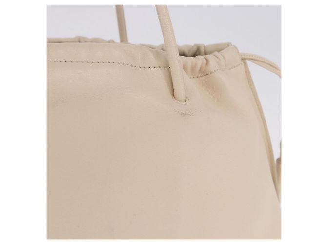 Borsa a tracolla GUCCI in pelle Cream 001 4403 Auth 201255 Crudo - vista 3