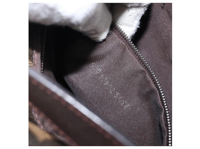 FENDI Zucca Canvas Mamma Baguette Schultertasche Braun Schwarz Auth BA15632V - Ansicht 12