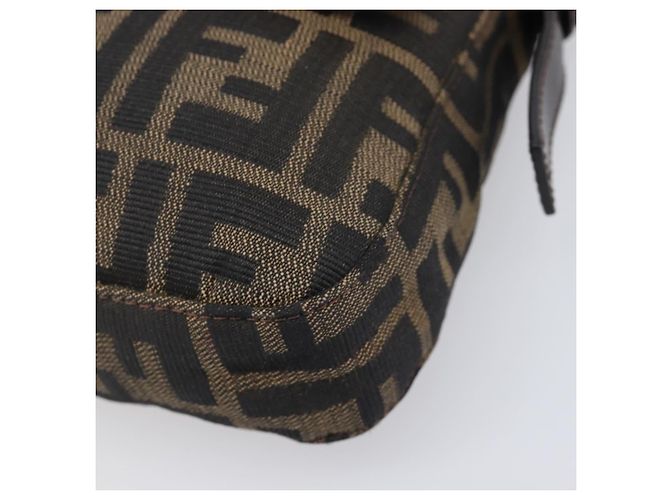 FENDI Zucca Canvas Mamma Baguette Schultertasche Braun Schwarz Auth BA15632V - Ansicht 14