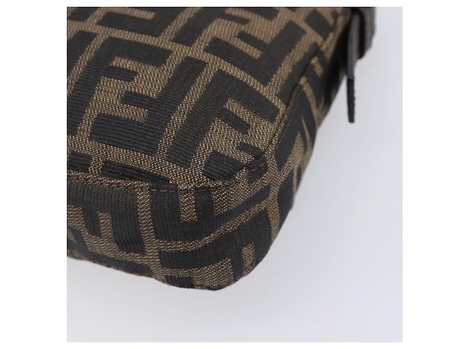 FENDI Zucca Canvas Mamma Baguette Schultertasche Braun Schwarz Auth BA15632V - Ansicht 16