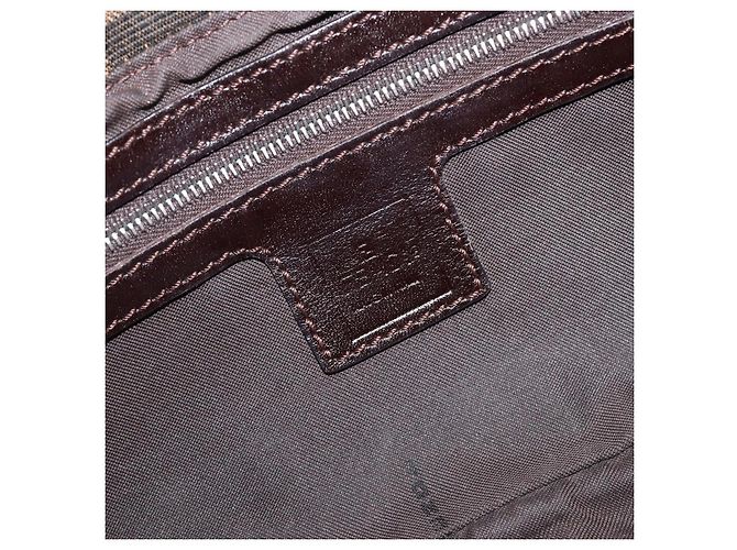 FENDI Zucca Canvas Mamma Baguette Schultertasche Braun Schwarz Auth BA15632V - Ansicht 20
