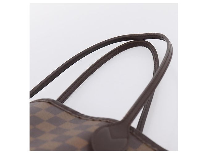 Borsa Tote LOUIS VUITTON Damier Ebene Neverfull MM N51105 LV Auth 203271A - vista 7