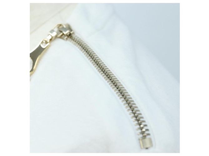 LOUIS VUITTON Camiseta de manga corta de algodón "XS" Blanco Tono Dorado LV Auth 202321M - vista 11