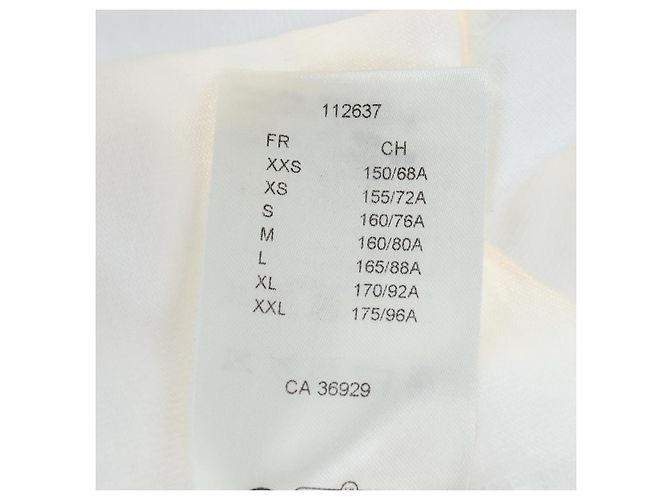 LOUIS VUITTON Camiseta de manga corta de algodón "XS" Blanco Tono Dorado LV Auth 202321M - vista 16
